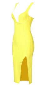 GESPLITTES MIDIKLEID IN GELB